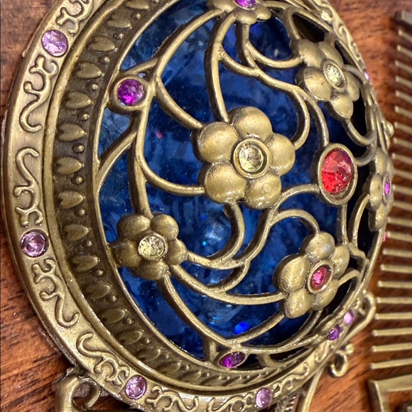 Jeweled Handheld Mirror and Comb Set - Picture 2 of 9